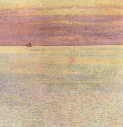 Childe Hassam Sunset at Sea USA oil painting artist